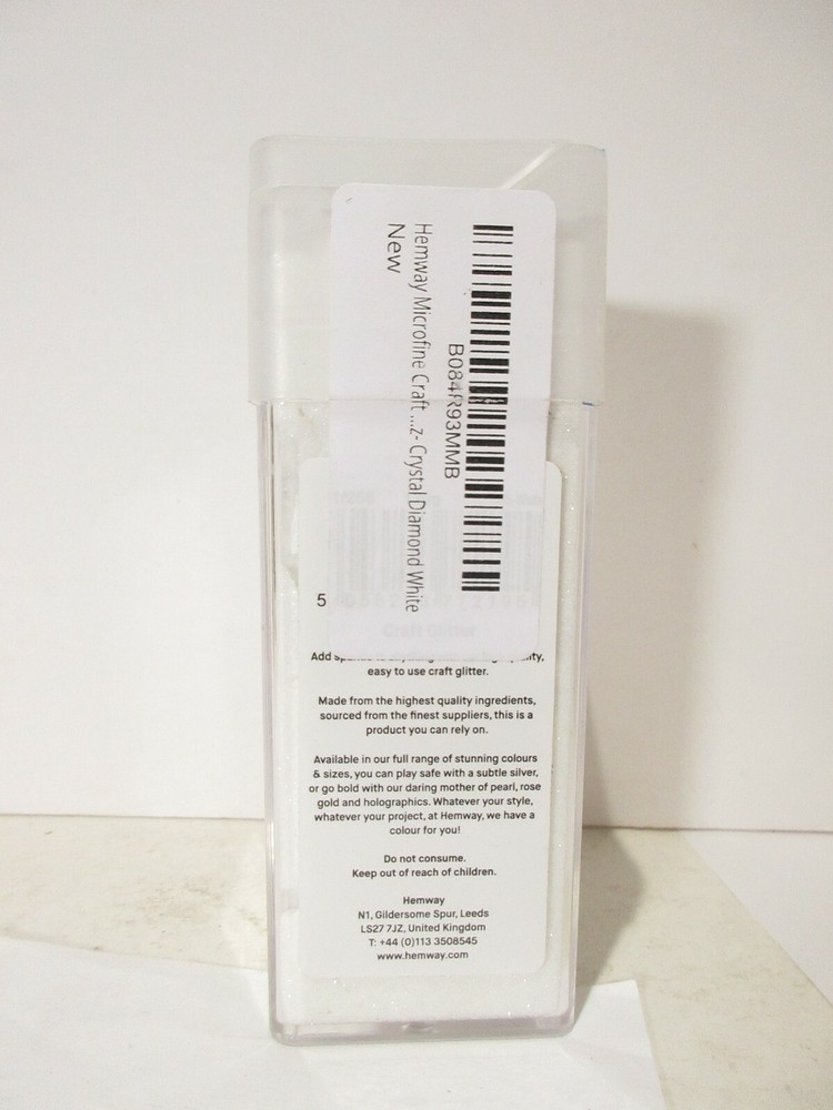 Hemway Craft Glitter Shaker 4.5oz - Diamond White