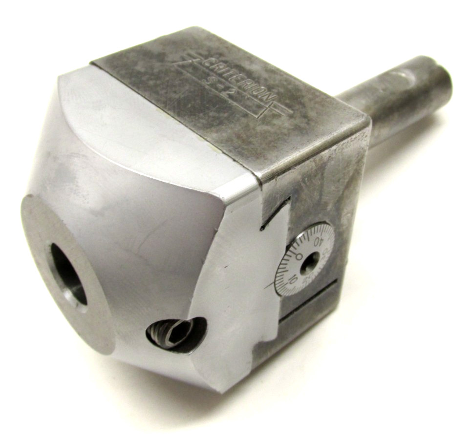 CRITERION 1/2'' SQUARE 2'' x 2'' BORING HEAD w/ 5/8'' SHANK - #S-2