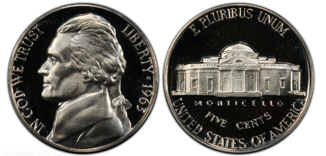 1963 (P) *GEM PROOF* Jefferson Nickel