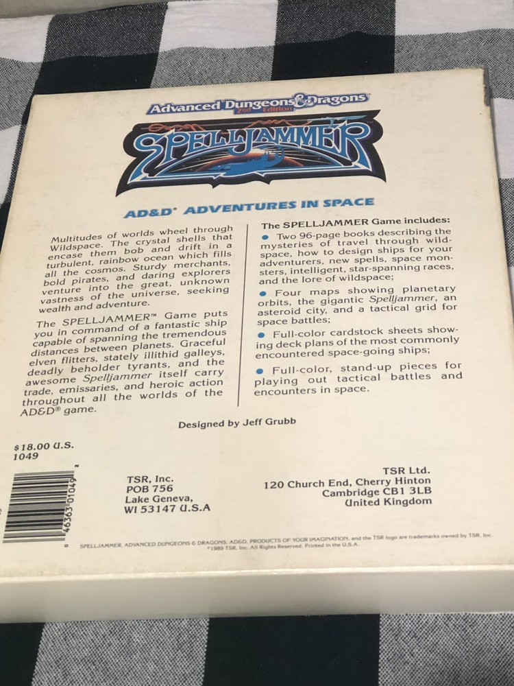 AD&D 2nd Ed SpellJammer Adventures in Space Box Set (Complete)