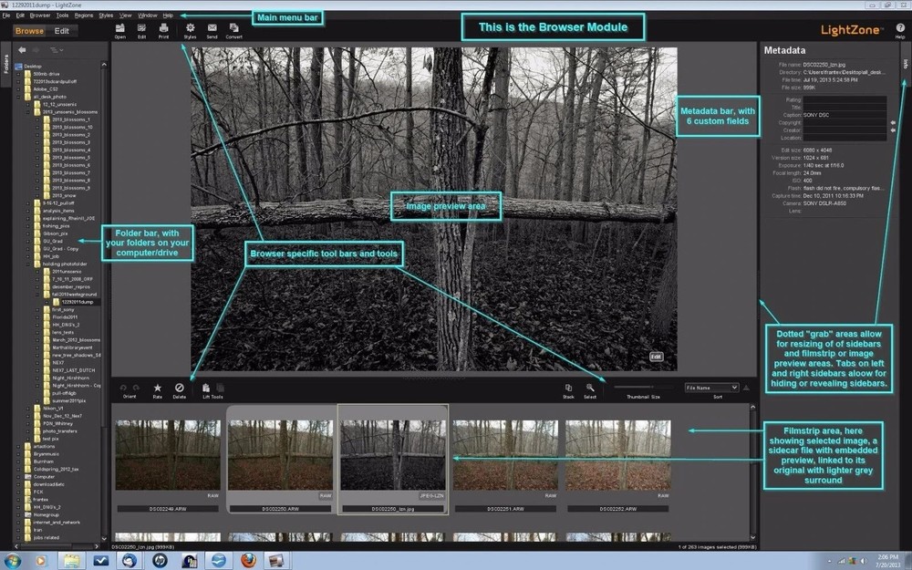 Pro Digital Photo Camera RAW Image Editing LightZone Software 2026 - Windows Mac