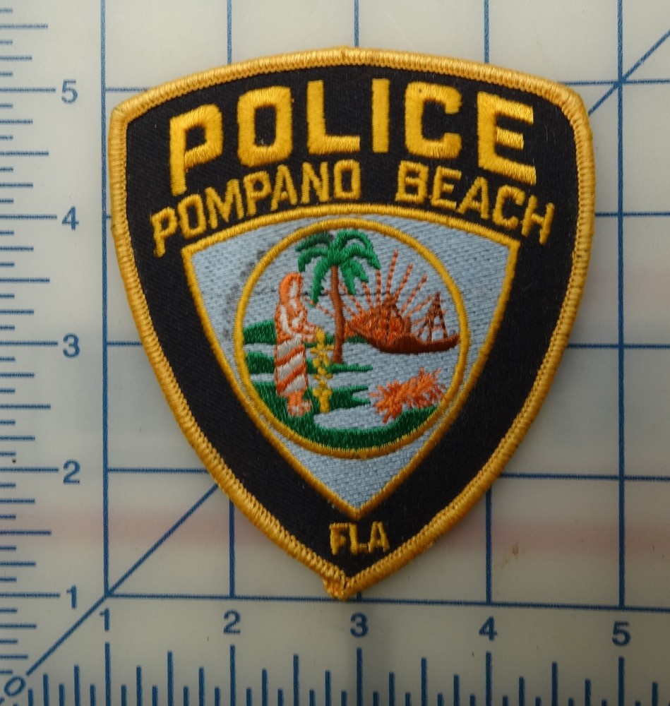 Vintage Police Patch Pompano Beach Florida