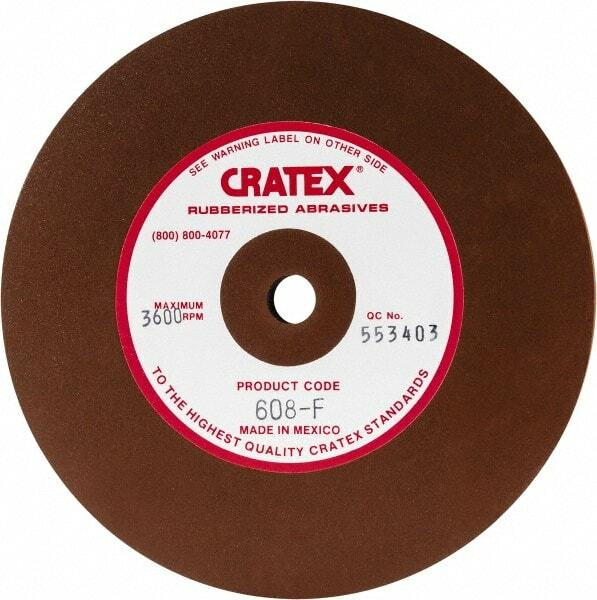 Cratex 6" Diam x 1/2" Hole x 1/2" Thick, Surface Grinding Wheel