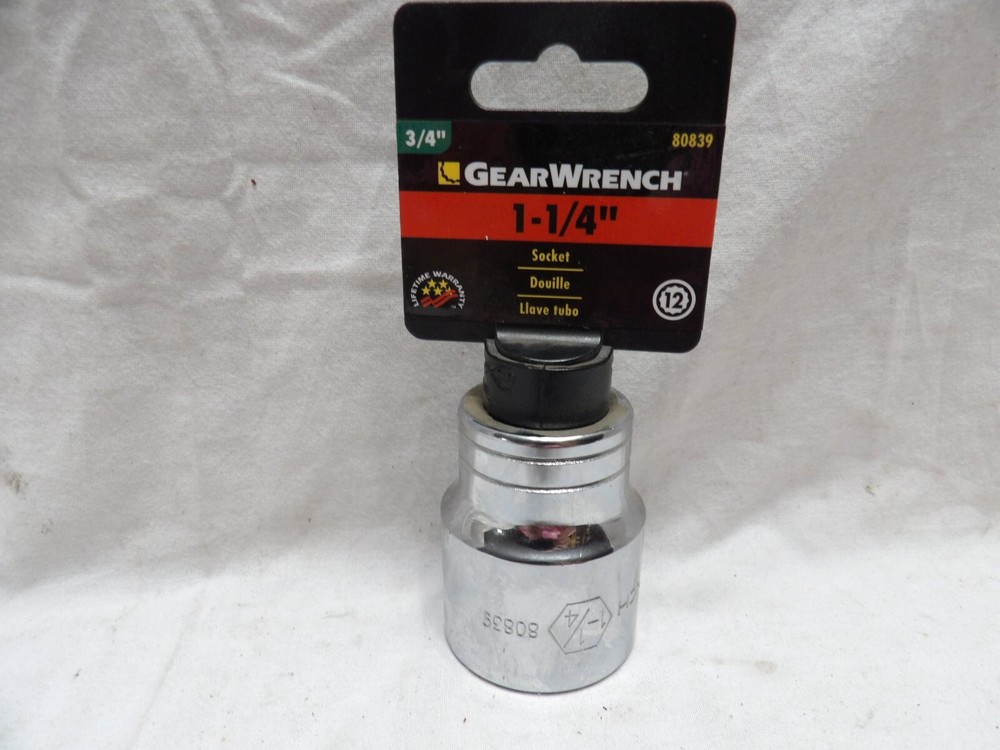 GearWrench 3/4" Drive 1-1/4" Socket 12 Point #80839