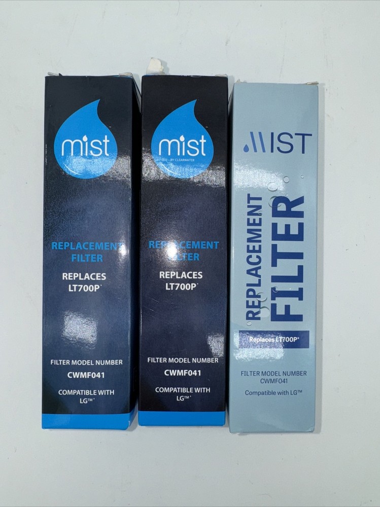 Lot of 3 Mist By Clearwater Replacement Filter Replaces LG LT700P Model# CWMF041