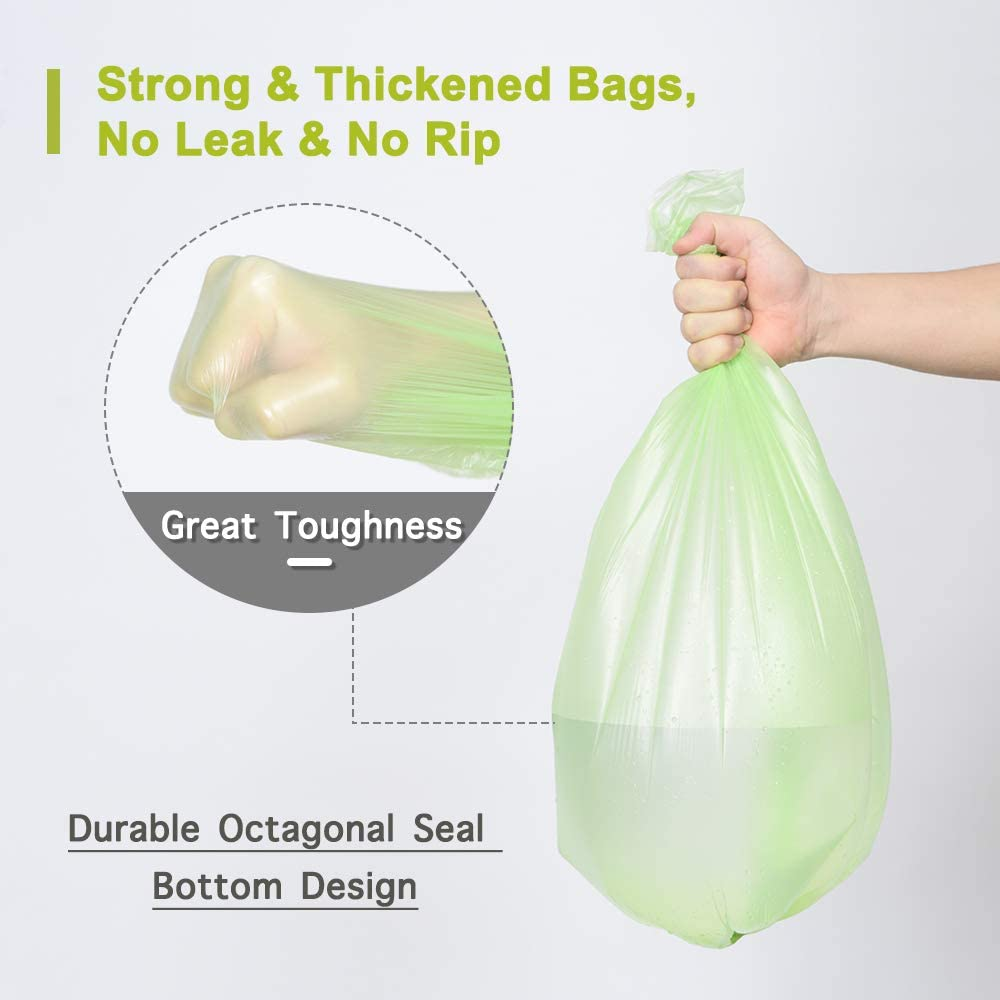 1.2 Gallon Small Garbage Bags Biodegradable 5 Liter Mini Compostable Strong Bath