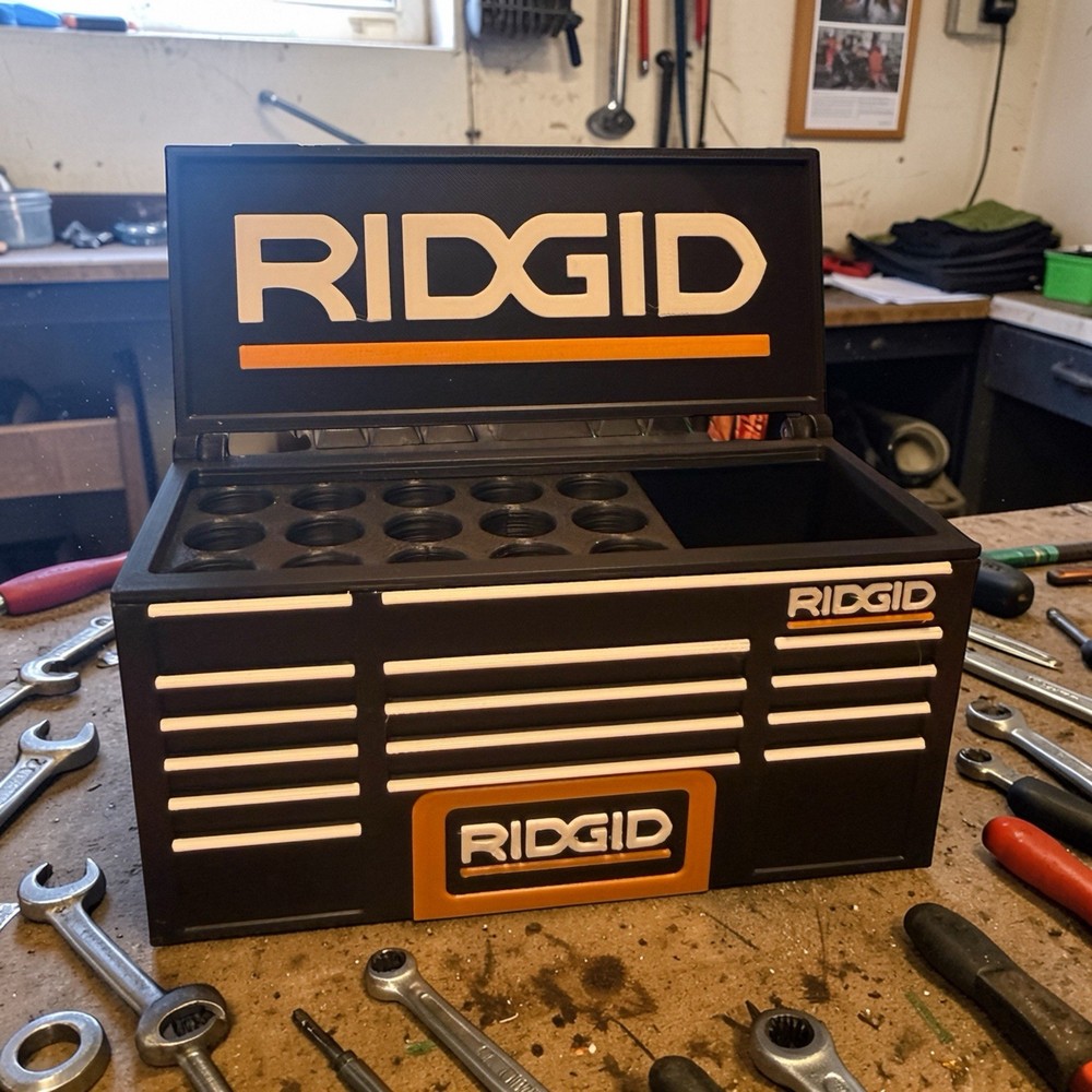 Ridgid Workbench Toolbox Pen Holder – Tool Box Organizer for Desk