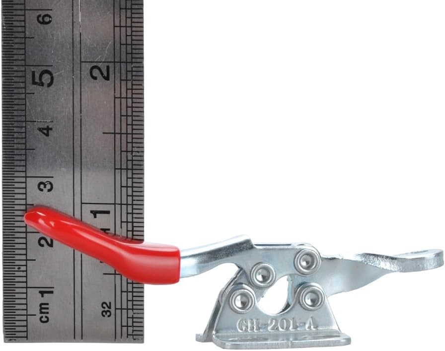 E-TING New 4PCS Hand Tool Toggle Clamp 201A Antislip Red Small,
