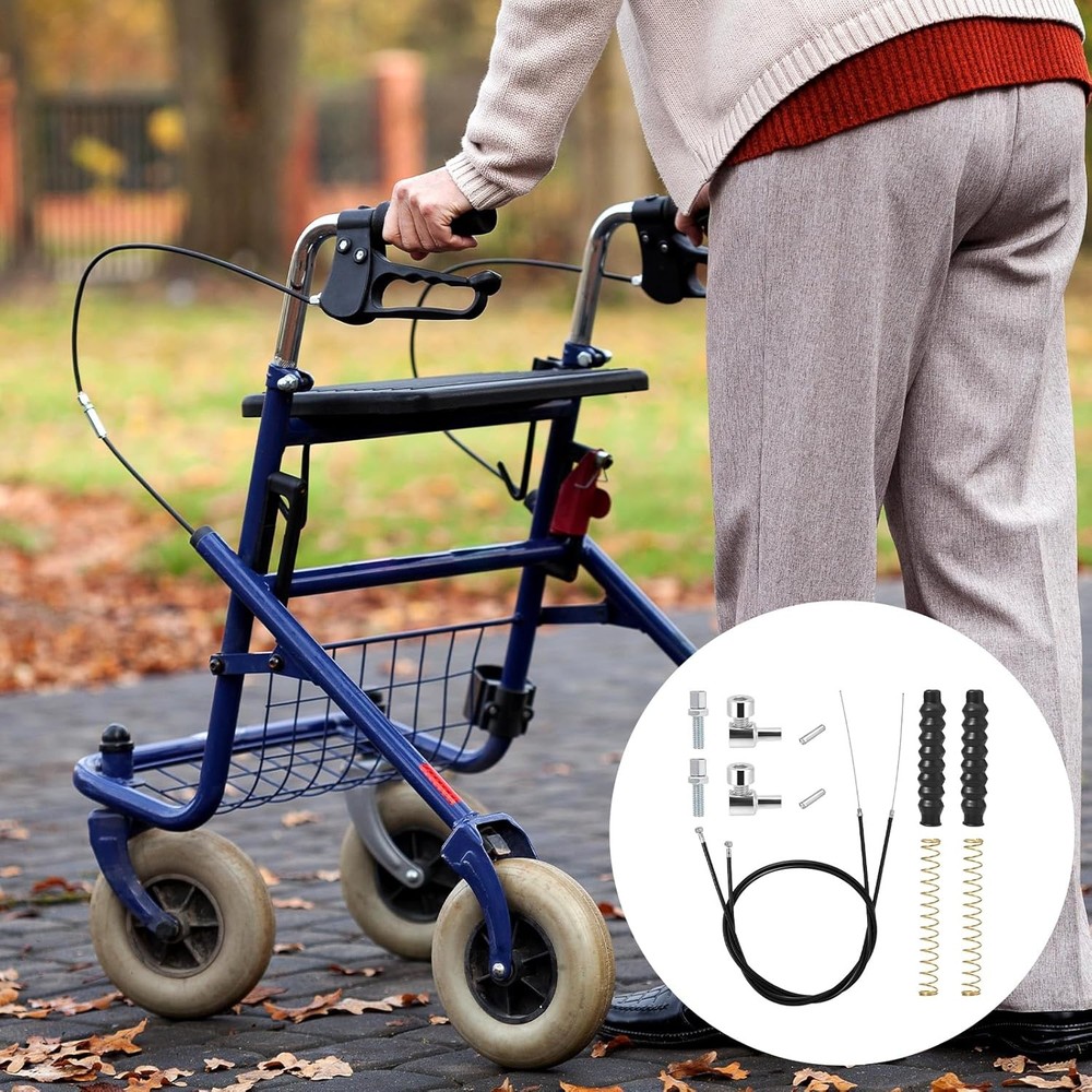 2 Pack Rollator Brake Cable Replacement 41in Wheelchair
