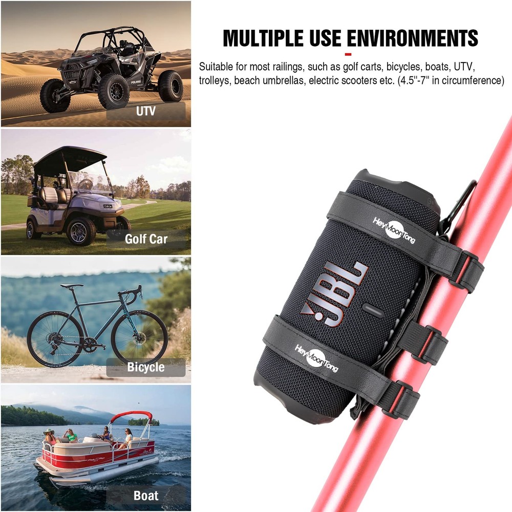 Big Portable Speaker Mount Large Bluetooth Speakers with 12''-20'' Circumference