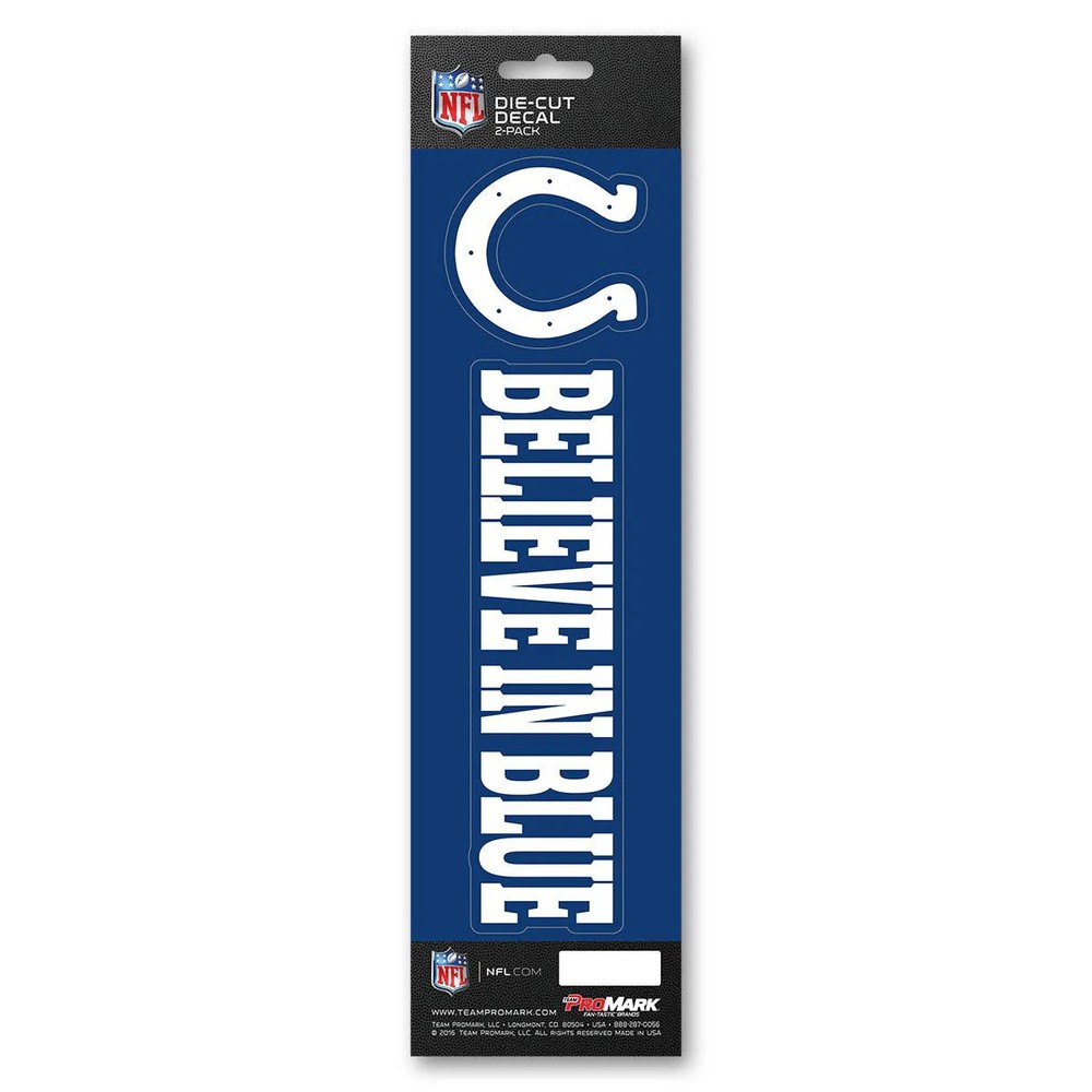 Indianapolis Colts Decal Die Cut Slogan Pack