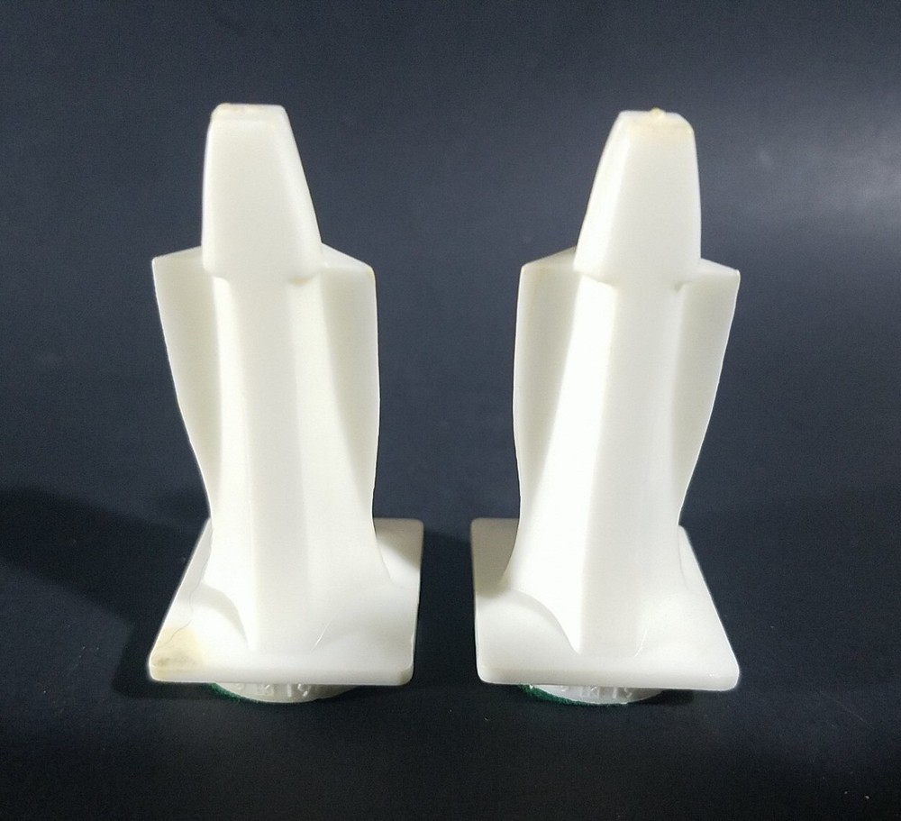 Visual Chess White Pawn x2 Replacement Pieces TAG Harvey Kidder (1965)