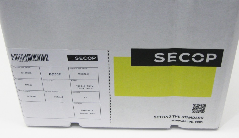 Secop BD50F Direct Current (DC) Mobile Compressor 12/24V R134a 1101Z0203