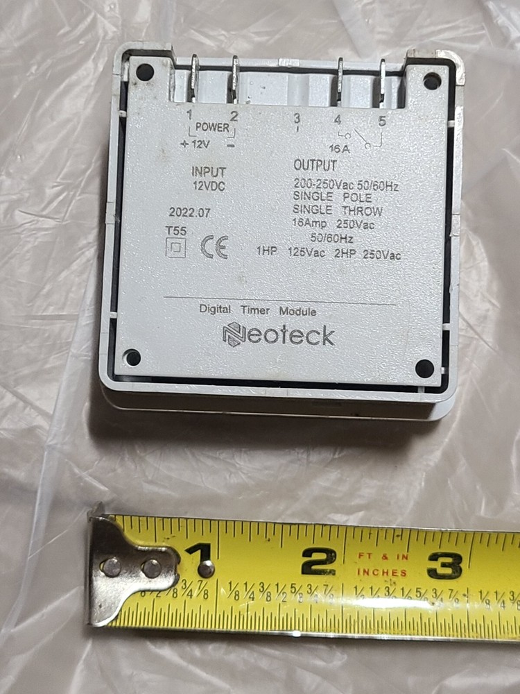 Neoteck 16A LCD Digital Electronic Programmable Timer Module 12 Volt
