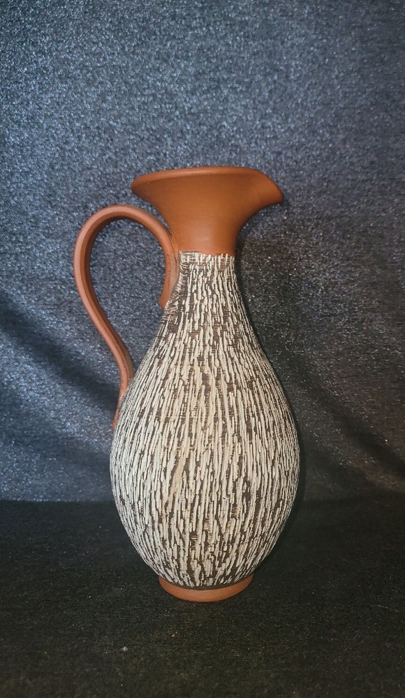 ECKHARDT & ENGLER - 'Rinde' - Mid Century Terracotta Pitcher - Germany - C.1957