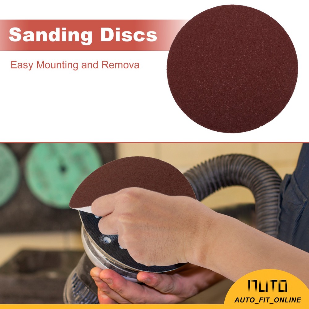 TEN Red Kraft paper Sanding Discs Universal