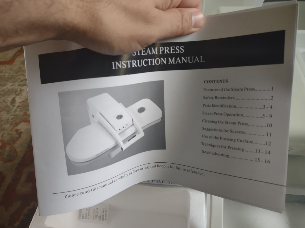 Steamfast SP-660 Fabric Steam Press OPEN BOX