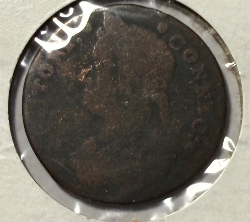 1787 connecticut colonial copper coin