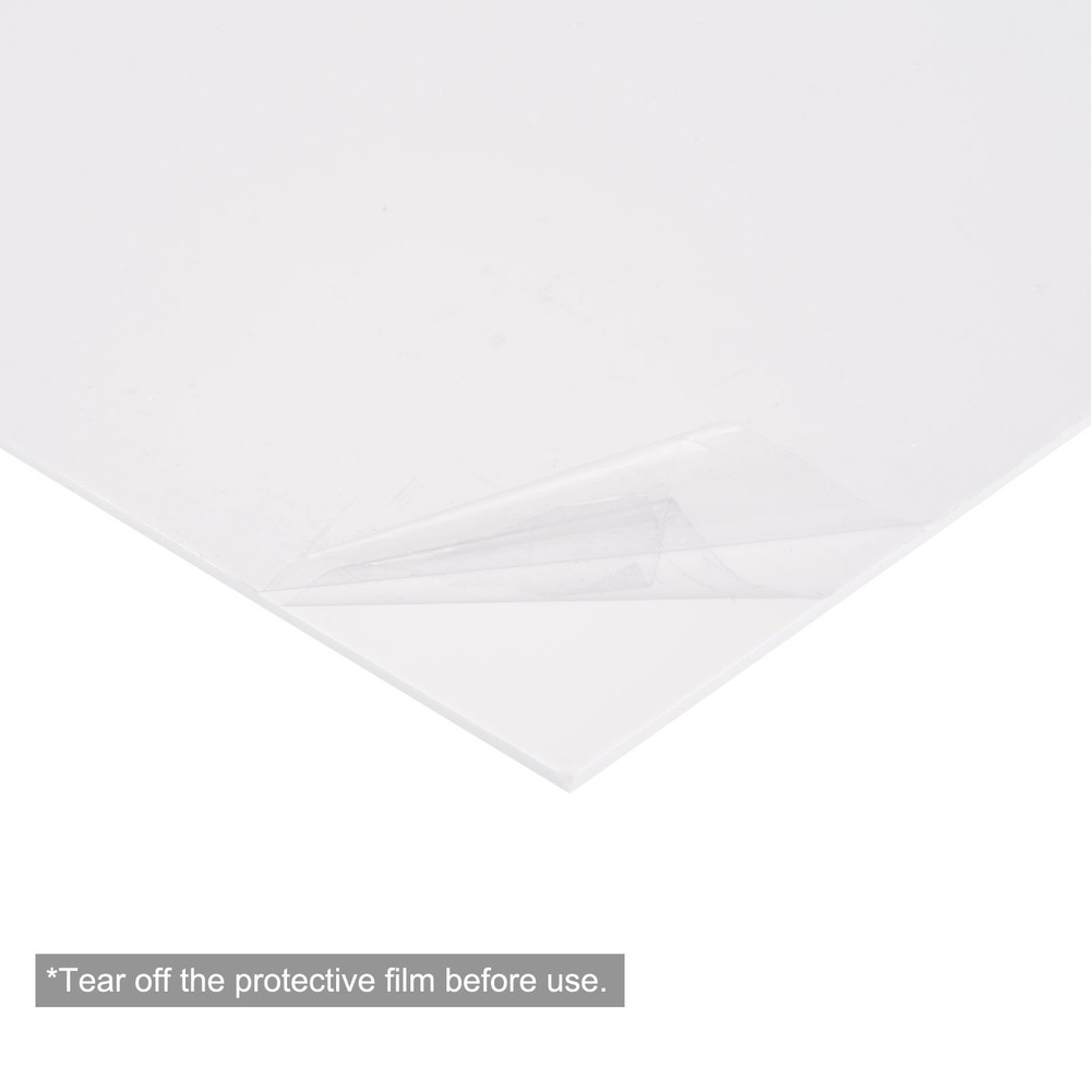ABS Plastic Sheet 7 " x 4 " x 0.02 " ABS Styrene Sheets White 2 Pcs