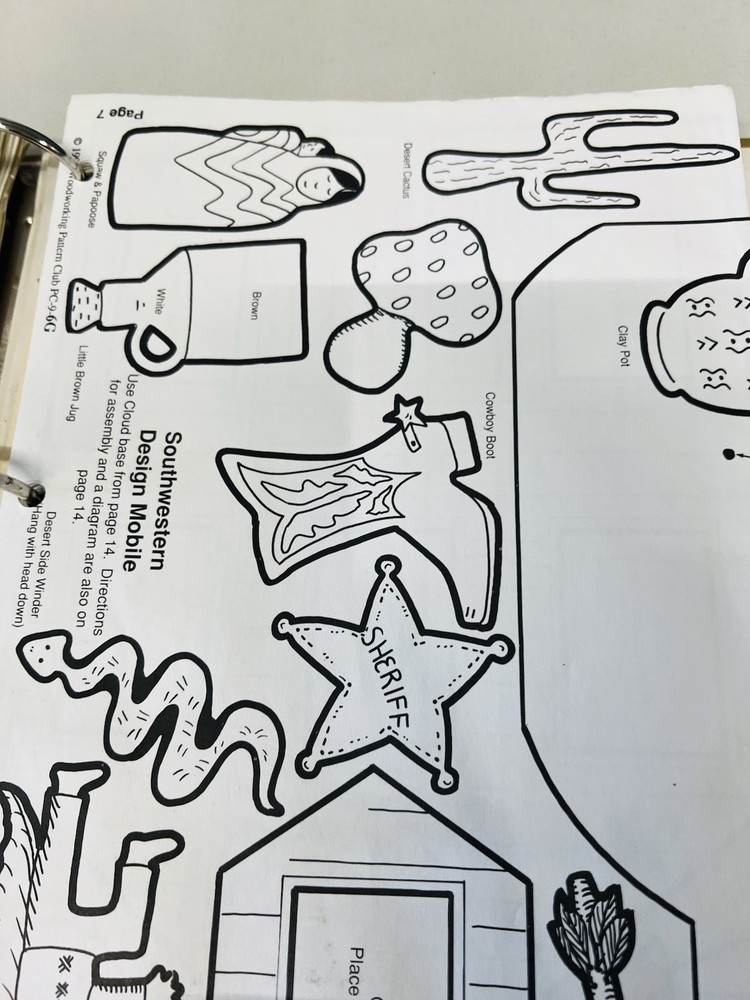 Woodworking Pattern Club And Scroll Saw Pattern 3-Ring Binder 97 Patterns