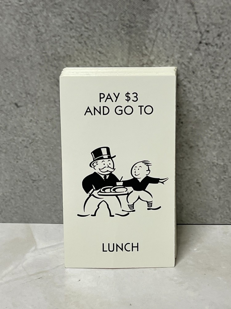 2005 Monopoly Junior - Replacement Game cards