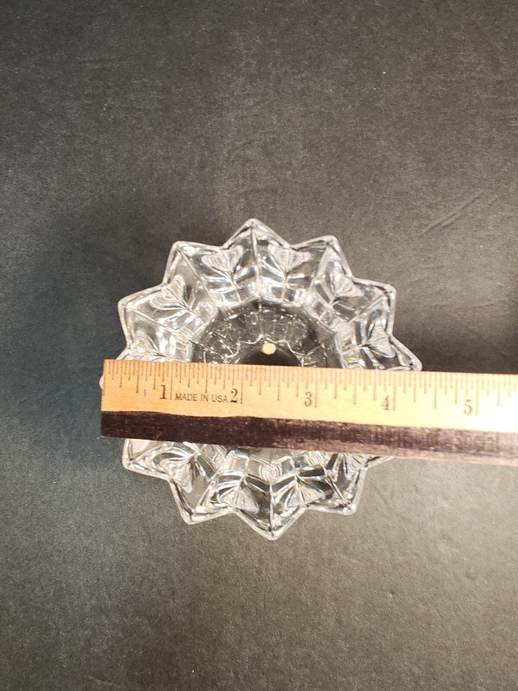 Orrefors Heavy Lead Crystal Bowl signed Very Sparkly!