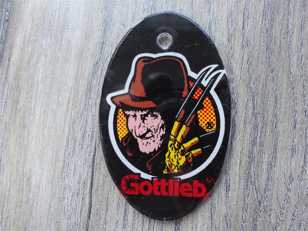 Freddy Nightmare on Elm St. Pinball Machine Gottlieb Key Chain