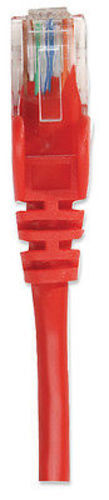 Intellinet 14ft CAT5E UTP Ethernet RJ45 Patch Cable Red