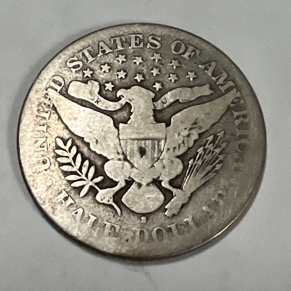 1894-S Barber Silver Half Dollar.