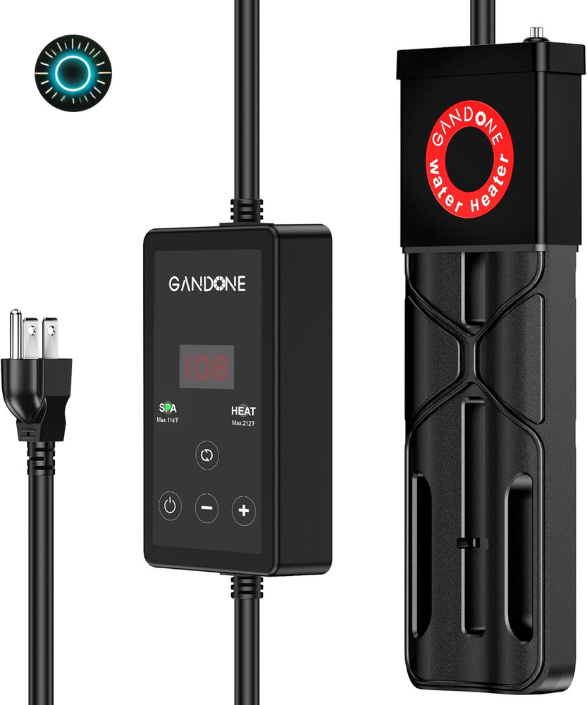 Dual Spa Water Heater Portable Hot Tub Immersion Water Heater Cast Aluminum Sub