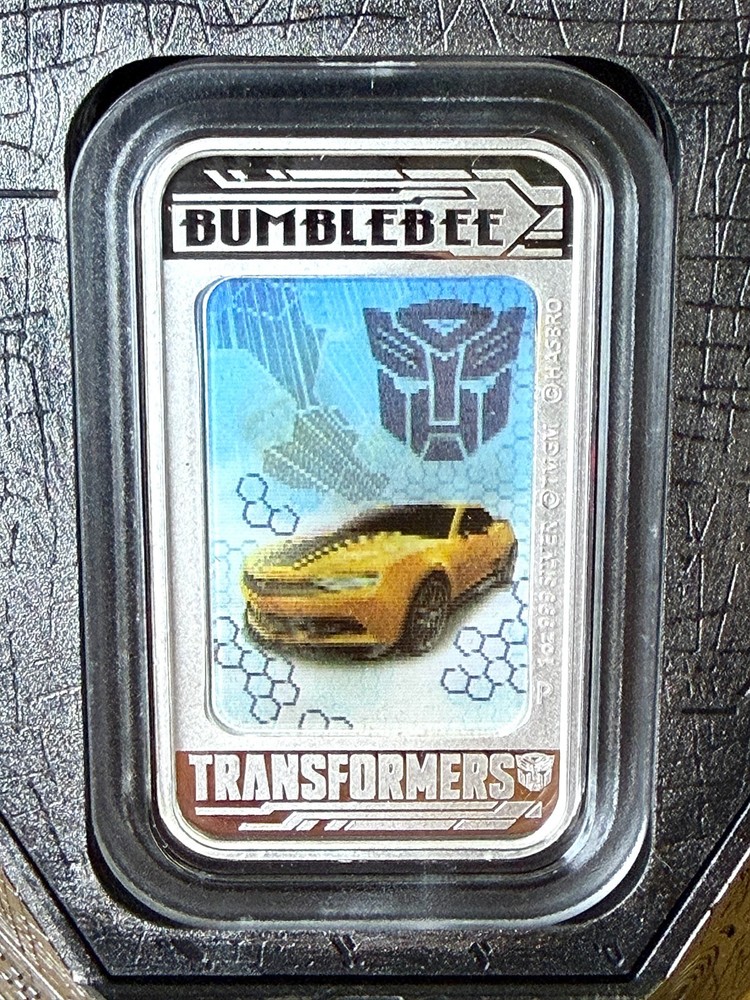 2014 Perth Mint Transformers BUBBLEBEE 1oz SILVER PROOF LENTICULAR COIN Box/COA