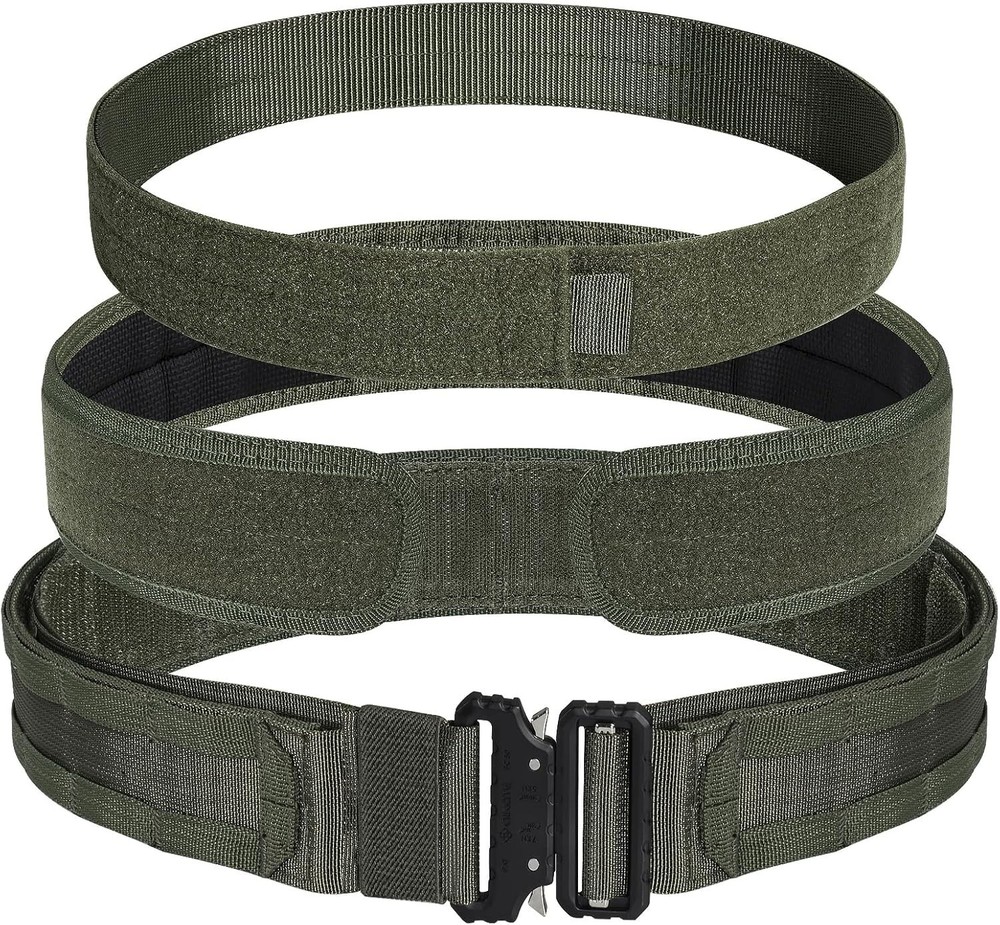 Heavy-Duty Tactical Molle Battle Belt with Quick-Release System