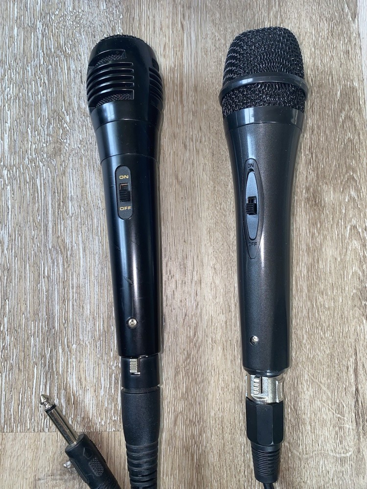2 Wired Karaoke Machine Dynamic Vocal Microphone Handheld