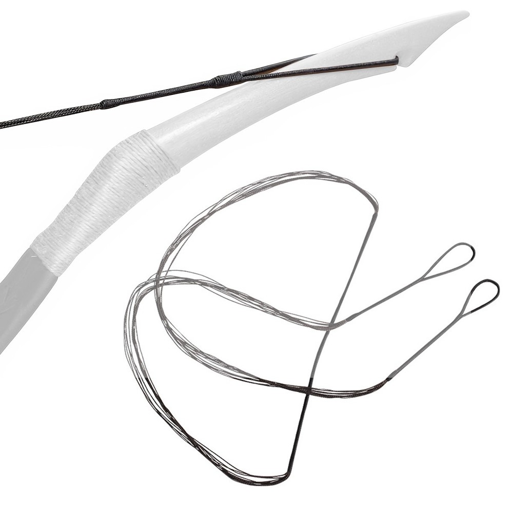 53" Replacement Archery Bow String for Traditional Bow Longbow Recurve Bow Black