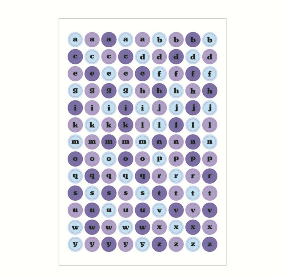 Holographic Letter Sticker Sheets (2 sheets)