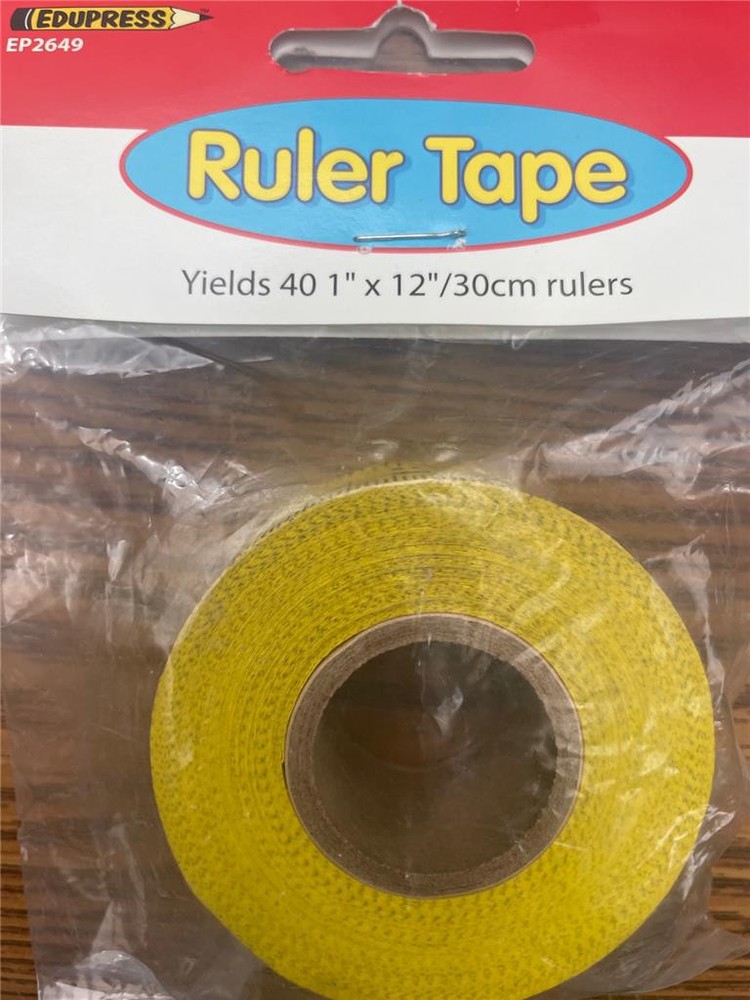 New TEACHER CREATED RESOURCES EP-2649 Ruler Tape 40/Pkg