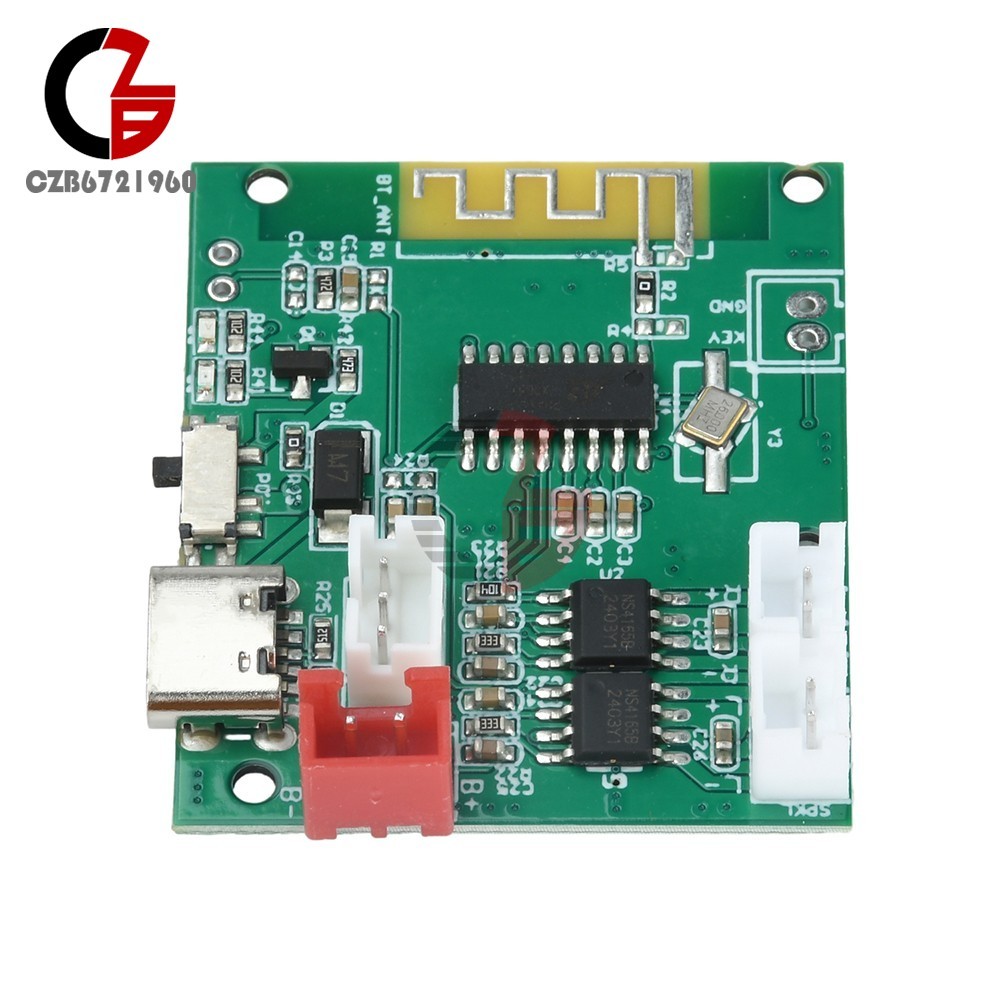 DC3.7V-5V 5W+5W Stereo 5.0 Bluetooth Bluetooth Decoder Module w/ Power Amplifier