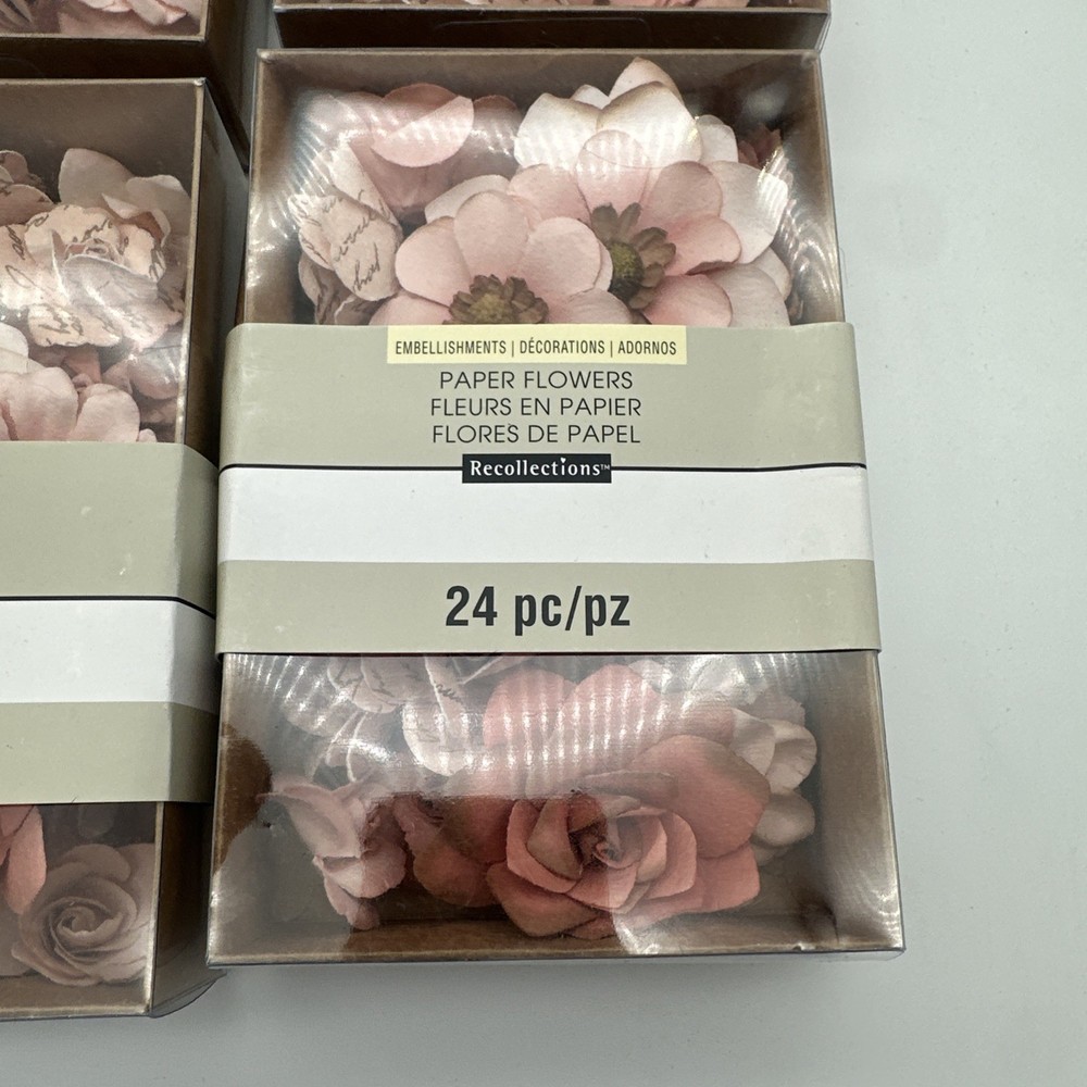 Four Boxes Of Paper Flowers ￼