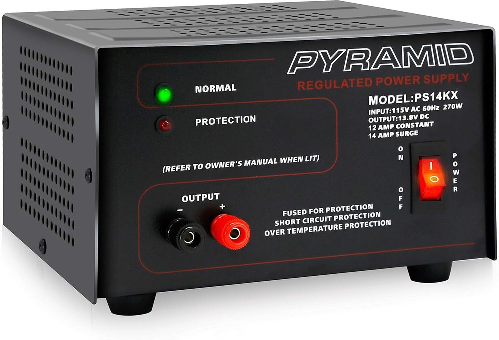Pyramid Universal Compact Bench -12 Amp Linear Regulated AC-to-Dc 12V Converter