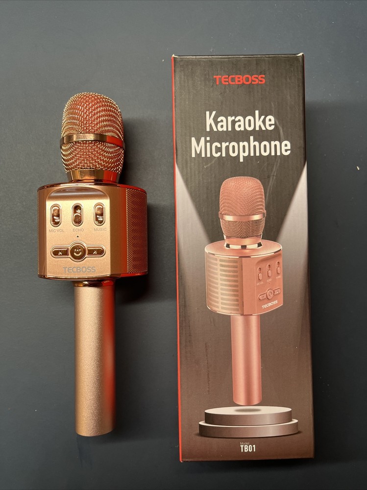Tecboss Karaoke Microphone Model TB-01 Wireless Bluetooth
