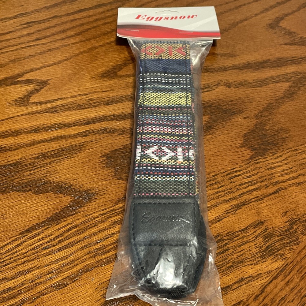 Camera Shoulder Neck Strap Universal Multicolor Woven Tribal Print Eggsnow