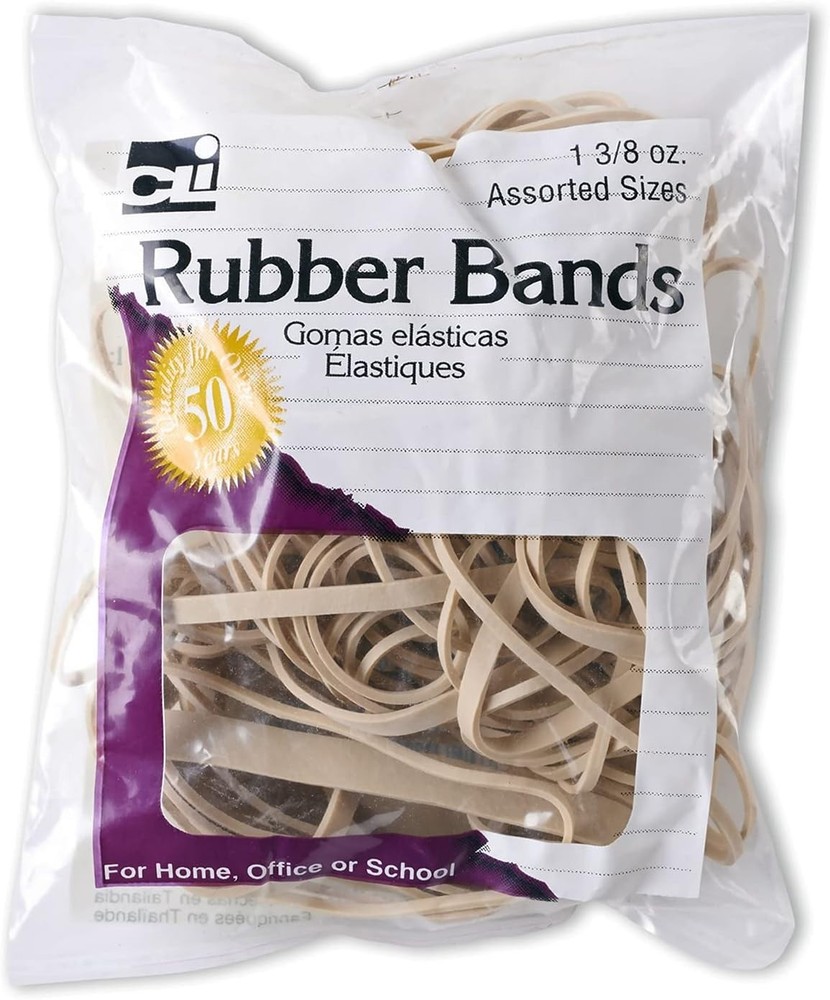 Assorted Amber Rubber Bands - Lightweight, Strong, and Perfect for Organizing