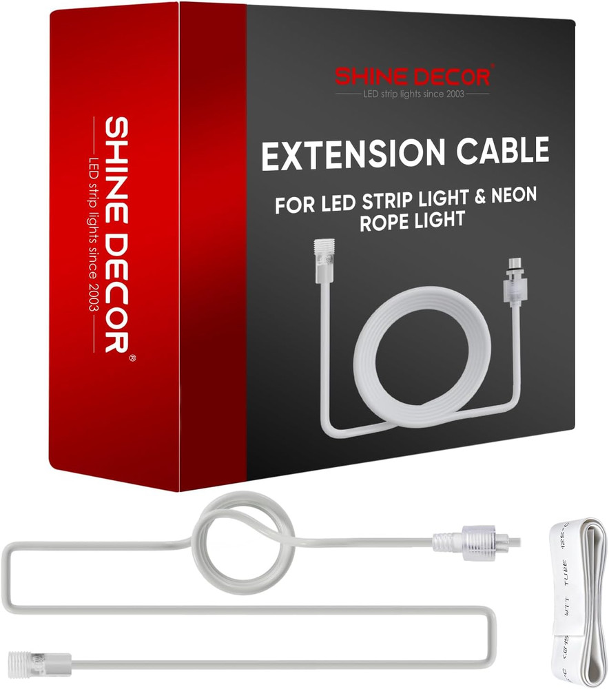 Extended Cable & ECO Neon Rope Lights Bundle for Vibrant Lighting Solutions