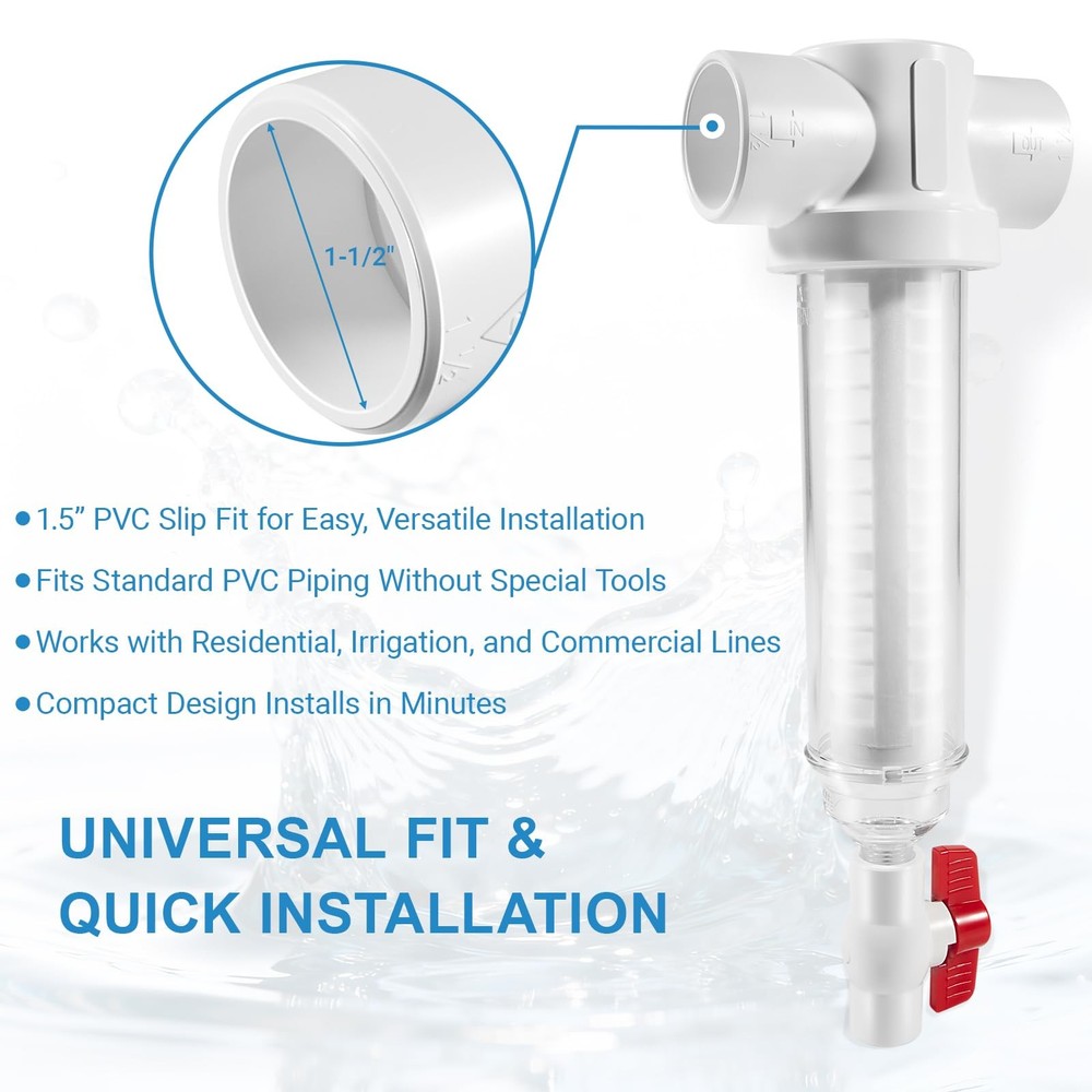 100 Mesh Spin Down Sand Separator 50 GPM For Sediment Water Filter System