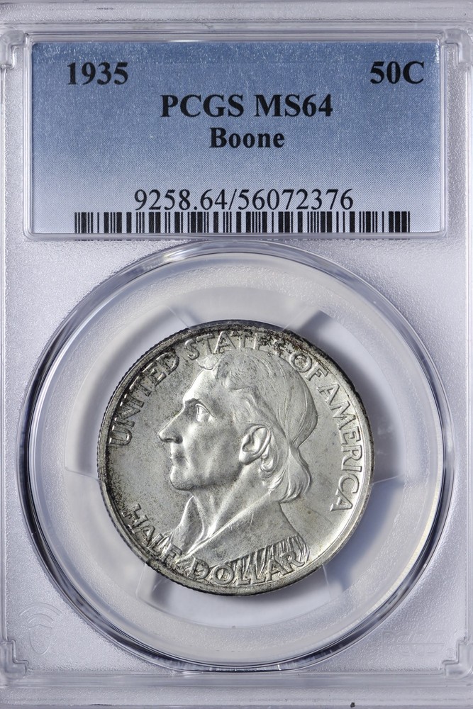 BU 1935 Daniel Boone Half Dollar PCGS MS64 STCHA
