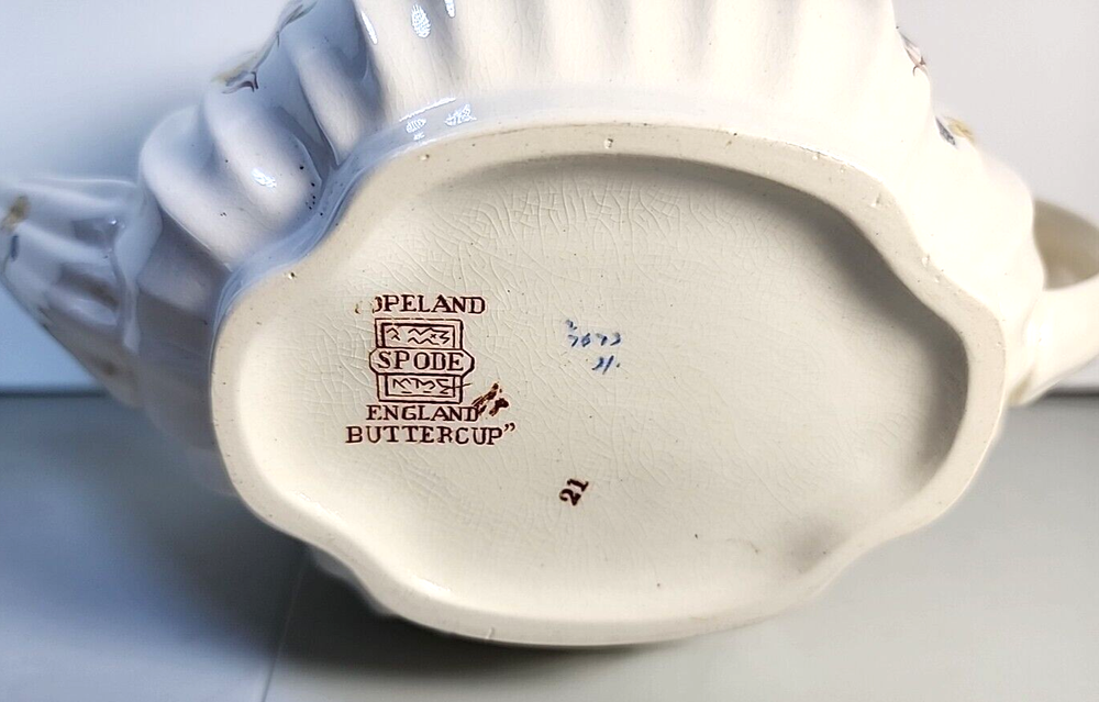 VINTAGE COPELAND SPODE BUTTERCUP PATTERN CHINA TEAPOT AND LID