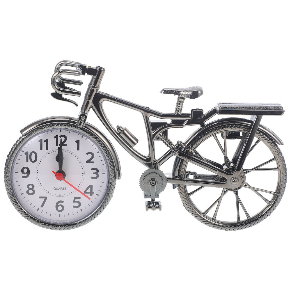 Bicycle Alarm Clock Retro Creative Clock Desktop Vintage Clock Desktop Decor
