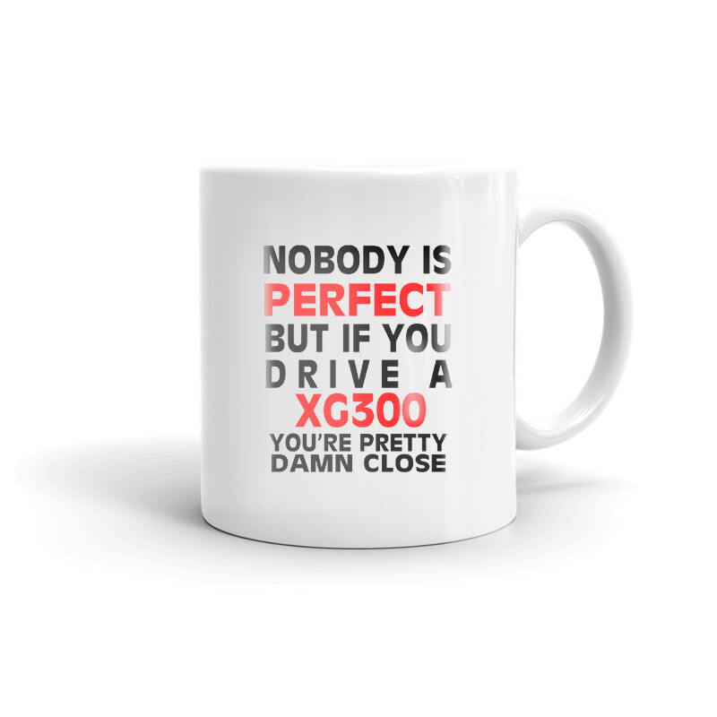 Nobody's Perfect Except XG300 Driver Coffee Tea Ceramic Mug Office Work Cup