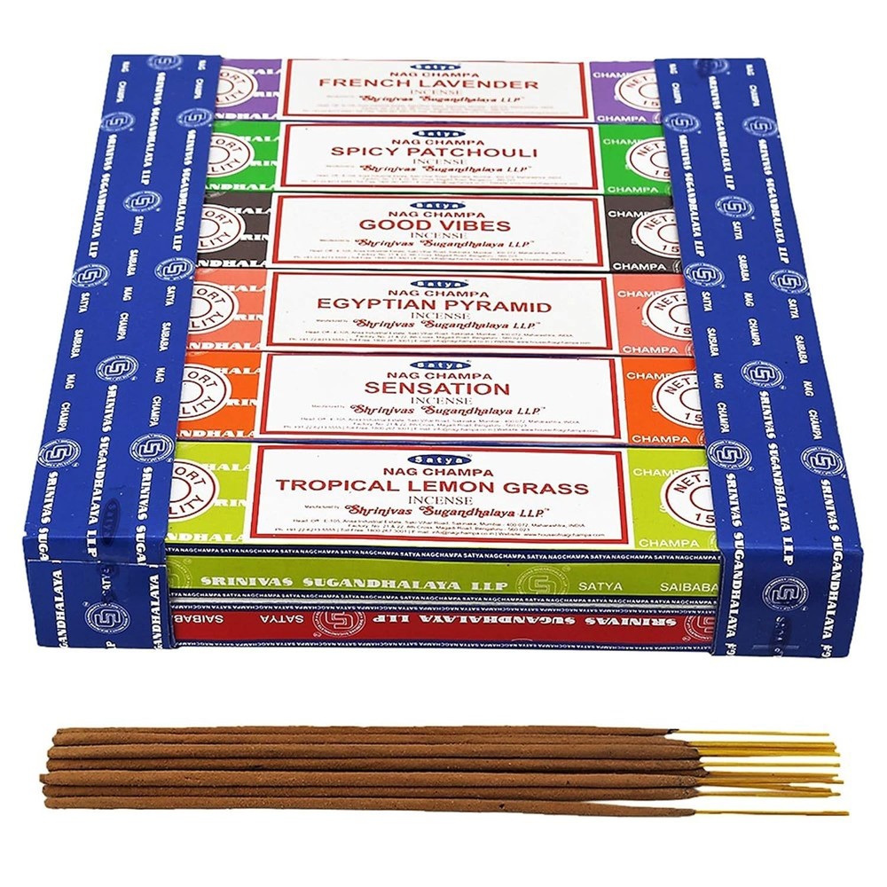 Satya 12 Pack Assorted Pack 15 Gram x 12 Packs 1ST