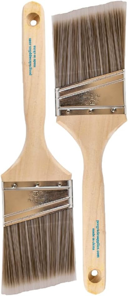 - Paint Brushes - 2Ea 3" Angle Brushes